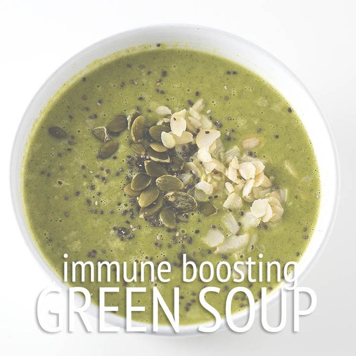 Green Immune-Boosting Vegan Soup Recipe